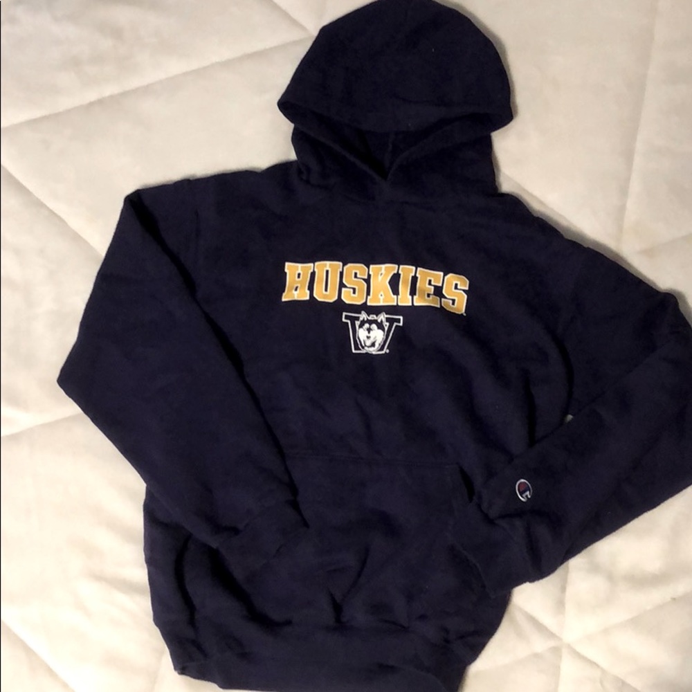 Purple comfy champion husky sweatshirt